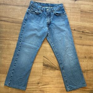 Vintage Lucky Brand Dungarees USA Made 86 Low Rise Flare Jeans Women Size 8/29